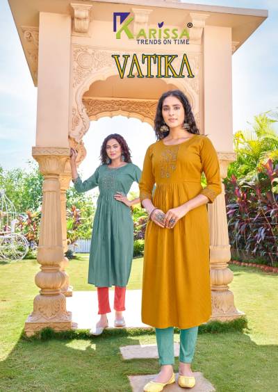 Vatika By Karissa Designer Festive Wear Kurti Collection